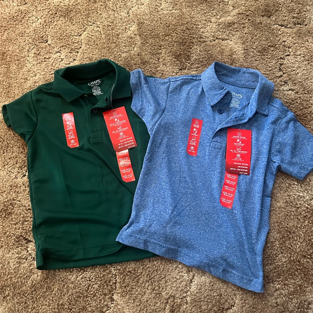 2 CHAPS POLO SHIRTS